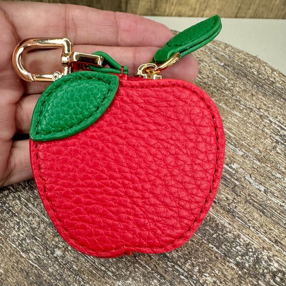 Apple Pouch Purse Charm Fruit Keychain NeW FAST SHIP - Picture 2 of 4